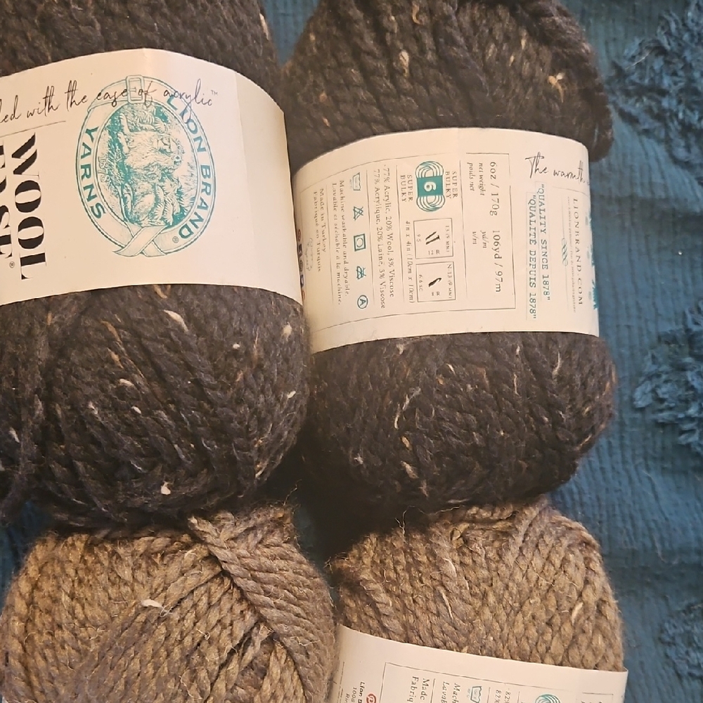 Lion Brand Wool Yarn Bundle